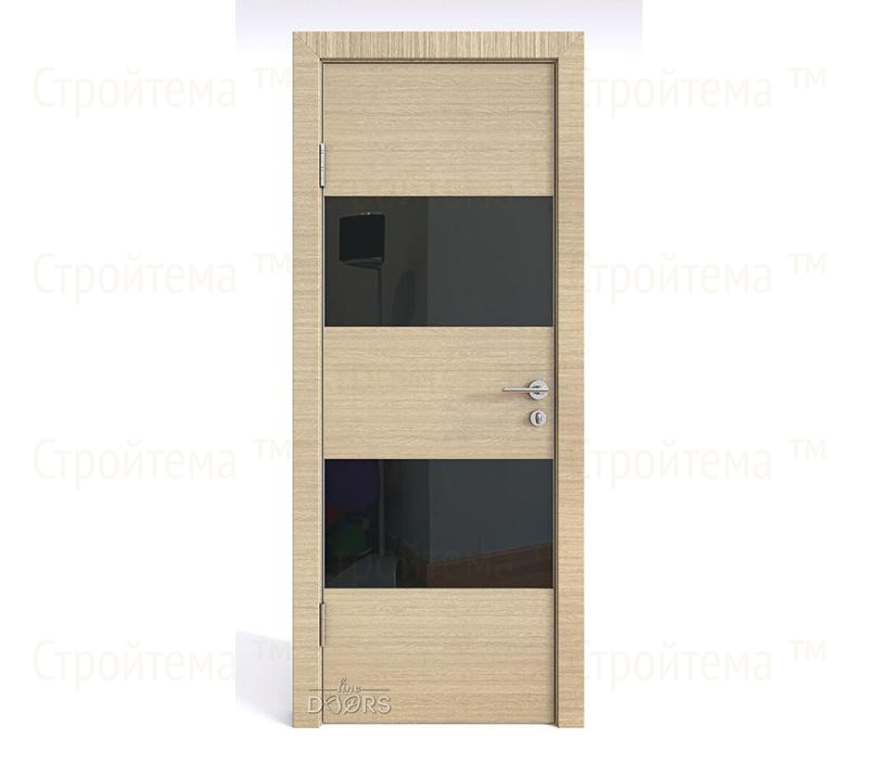 Дверь межкомнатная шумоизоляционная Линия дверей DO-608 (ДО-608) Неаполь/стекло Черное