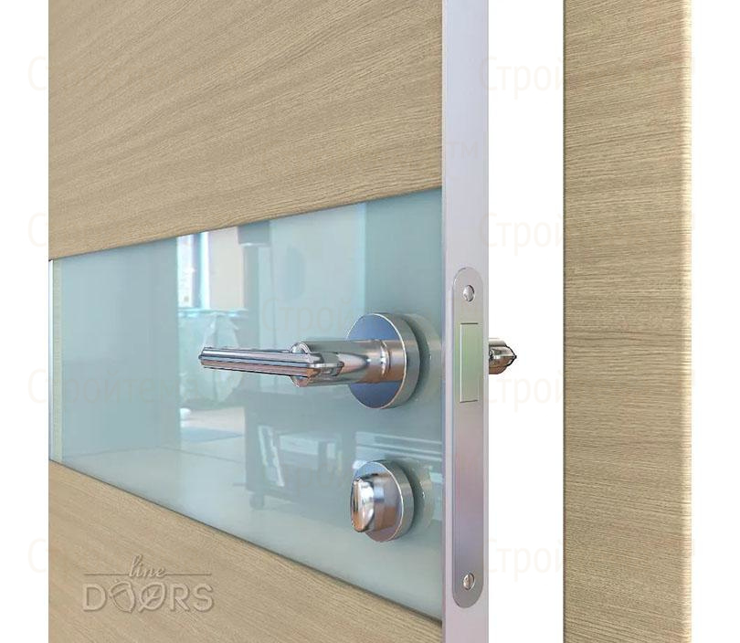 Дверь межкомнатная шумоизоляционная Линия дверей DO-609 (ДО-609) Неаполь/стекло Белое