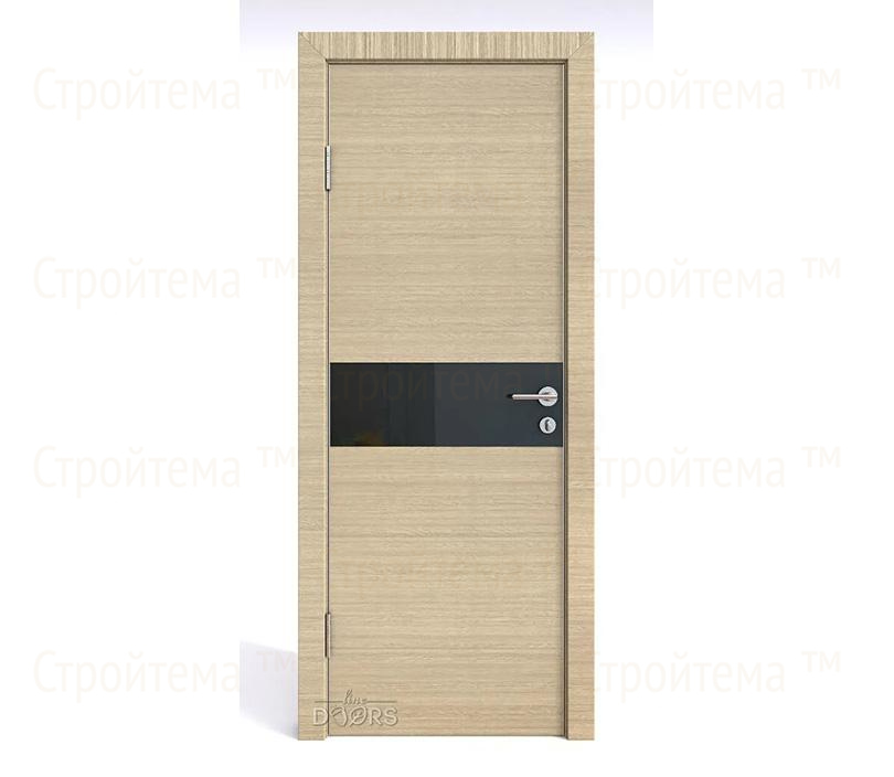 Дверь межкомнатная шумоизоляционная Линия дверей DO-609 (ДО-609) Неаполь/стекло Черное