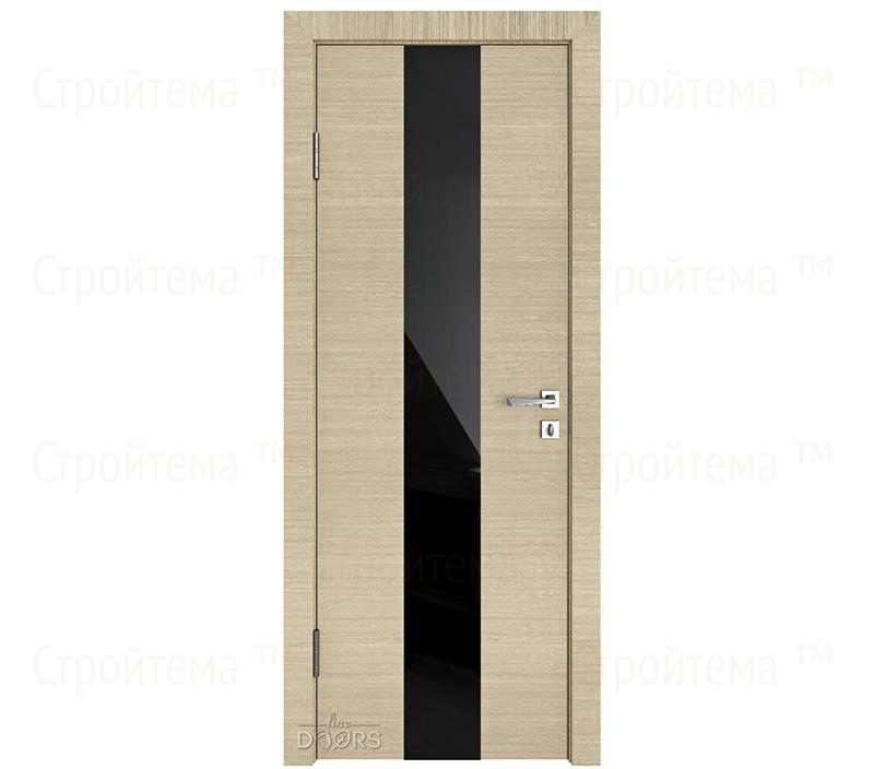 Дверь межкомнатная шумоизоляционная Линия дверей DO-610 (ДО-610) Неаполь/стекло Черное