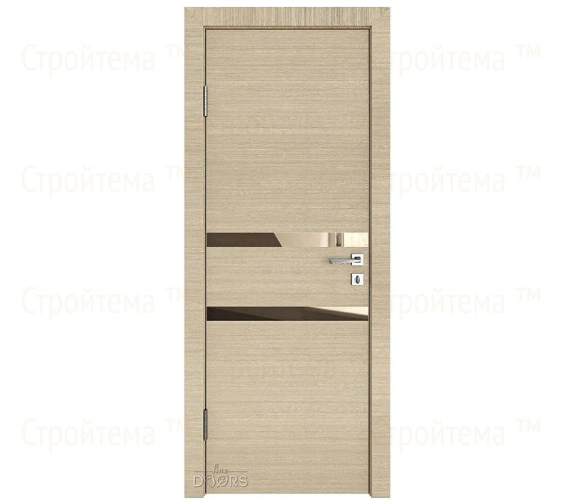 Дверь межкомнатная шумоизоляционная Линия дверей DO-613 (ДО-613) Неаполь/зеркало Бронза