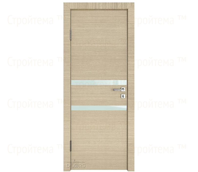 Дверь межкомнатная шумоизоляционная Линия дверей DO-613 (ДО-613) Неаполь/стекло Белое