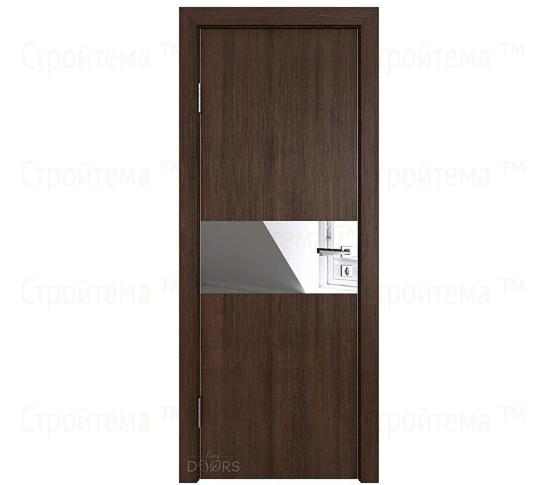 Дверь межкомнатная шумоизоляционная Линия дверей DO-601 (ДО-601) Мокко/Зеркало