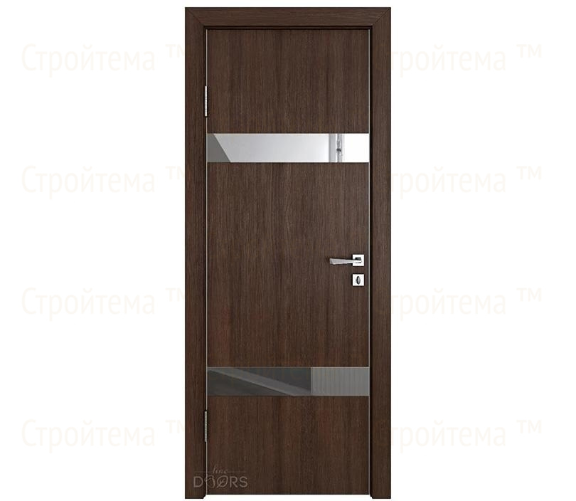 Дверь межкомнатная шумоизоляционная Линия дверей DO-602 (ДО-602) Мокко/Зеркало