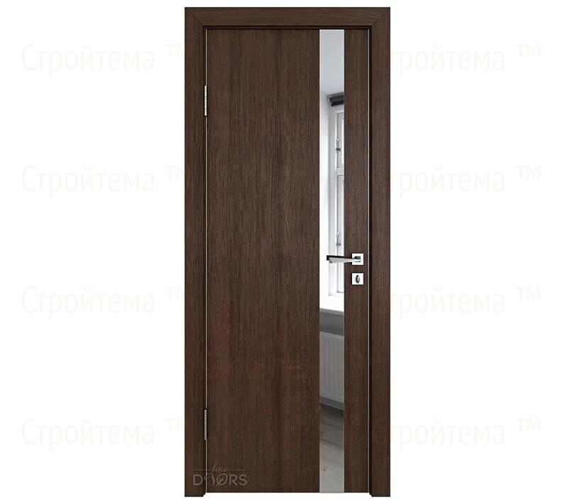 Дверь межкомнатная шумоизоляционная Линия дверей DO-607 (ДО-607) Мокко/Зеркало