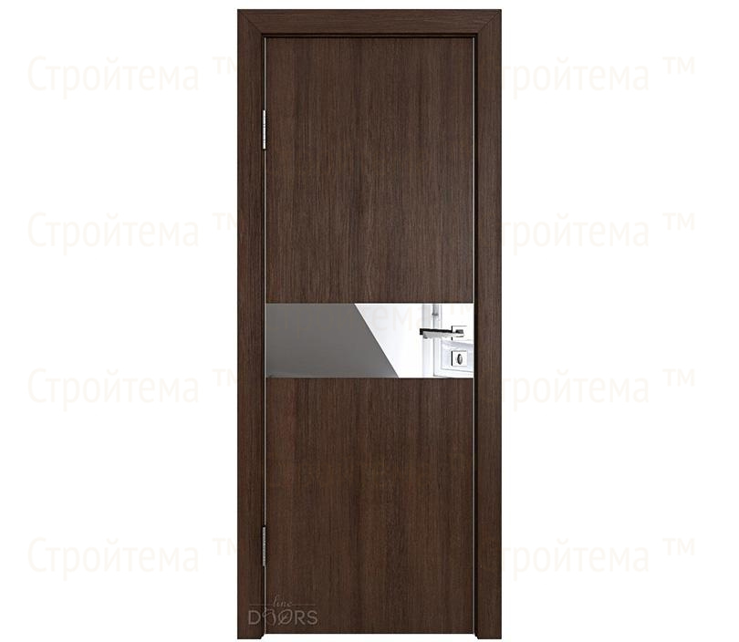 Дверь межкомнатная шумоизоляционная Линия дверей DO-609 (ДО-609) Мокко/Зеркало