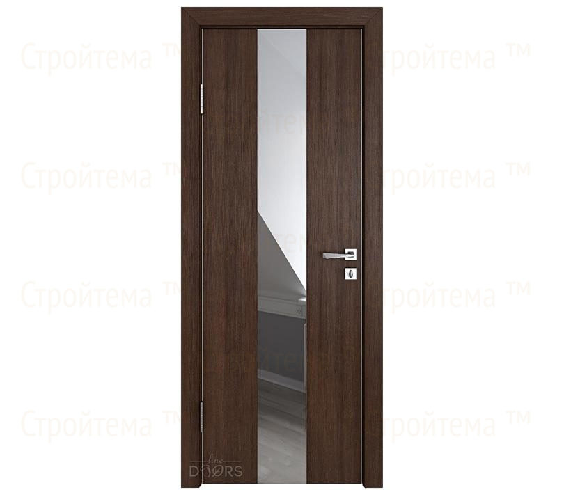 Дверь межкомнатная шумоизоляционная Линия дверей DO-610 (ДО-610) Мокко/Зеркало