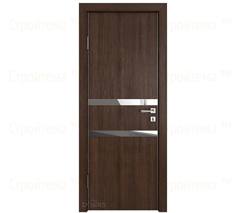 Дверь межкомнатная шумоизоляционная Линия дверей DO-613 (ДО-613) Мокко/Зеркало
