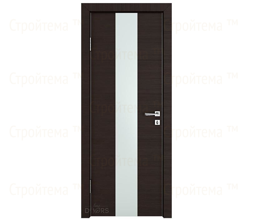 Дверь межкомнатная шумоизоляционная Линия дверей DO-610 (ДО-610) Венге горизонтальный/Снег