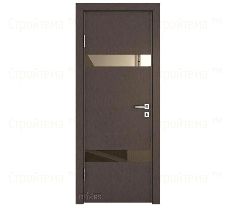 Дверь межкомнатная шумоизоляционная Линия дверей DO-602 (ДО-602) Бронза/зеркало Бронза