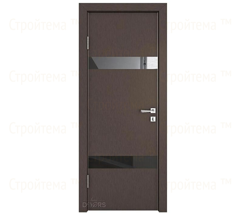 Дверь межкомнатная шумоизоляционная Линия дверей DO-602 (ДО-602) Бронза/стекло Черное