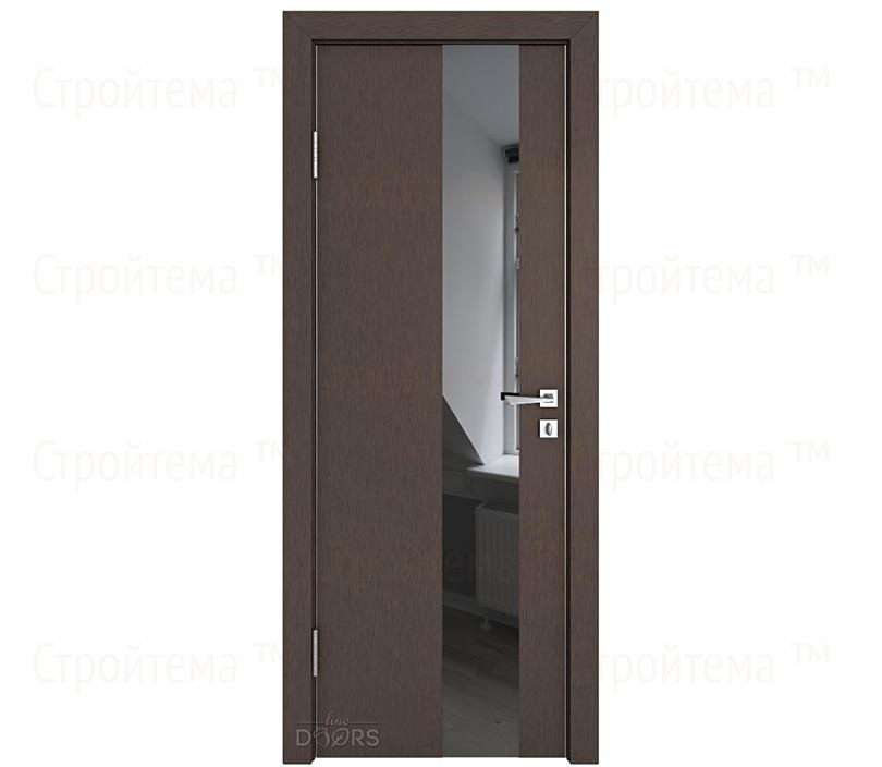Дверь межкомнатная шумоизоляционная Линия дверей DO-604 (ДО-604) Бронза/стекло Черное