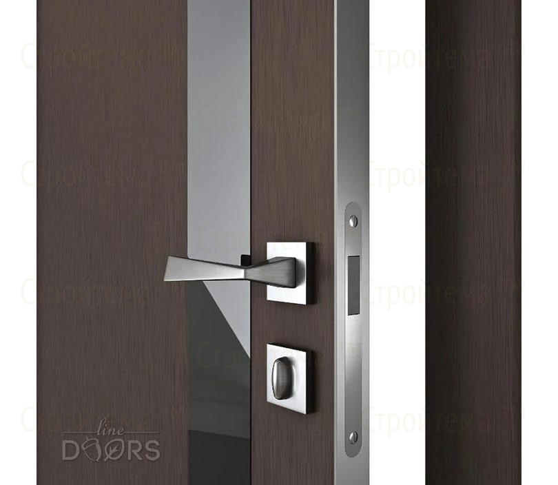 Дверь межкомнатная шумоизоляционная Линия дверей DO-607 (ДО-607) Бронза/стекло Черное