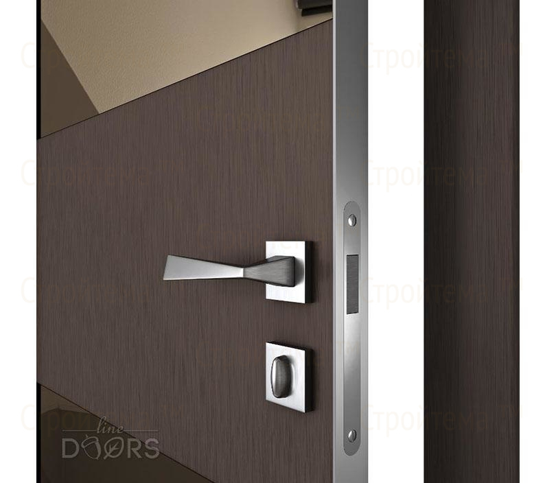 Дверь межкомнатная шумоизоляционная Линия дверей DO-608 (ДО-608) Бронза/зеркало Бронза