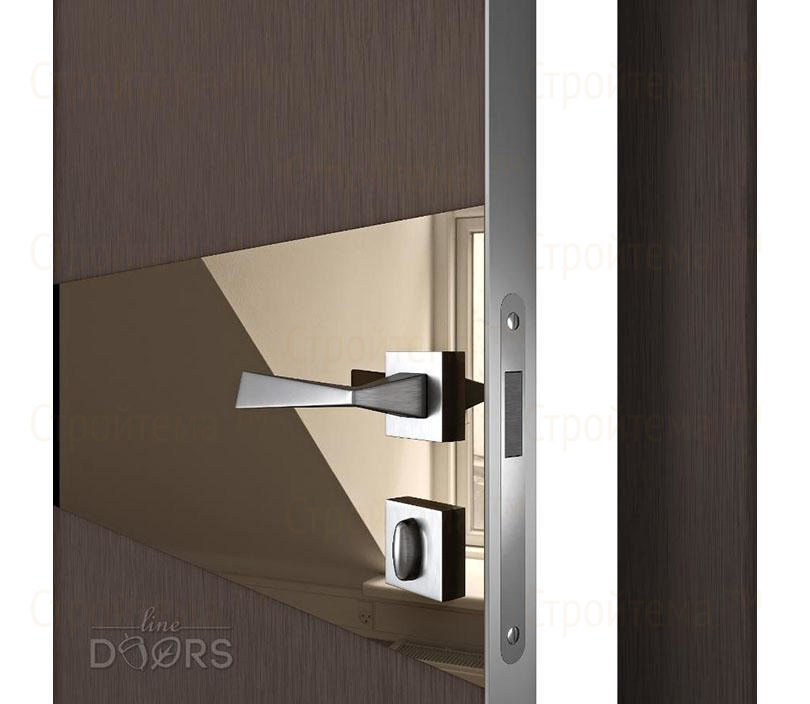 Дверь межкомнатная шумоизоляционная Линия дверей DO-609 (ДО-609) Бронза/зеркало Бронза