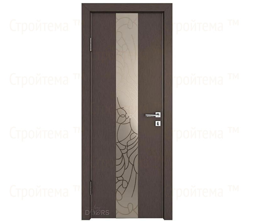 Дверь межкомнатная шумоизоляционная Линия дверей DO-610 (ДО-610) Бронза/вставка Веста