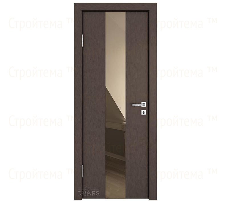 Дверь межкомнатная шумоизоляционная Линия дверей DO-610 (ДО-610) Бронза/зеркало Бронза