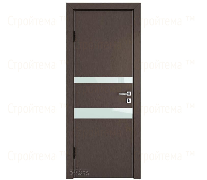 Дверь межкомнатная шумоизоляционная Линия дверей DO-612 (ДО-612) Бронза/стекло Белое
