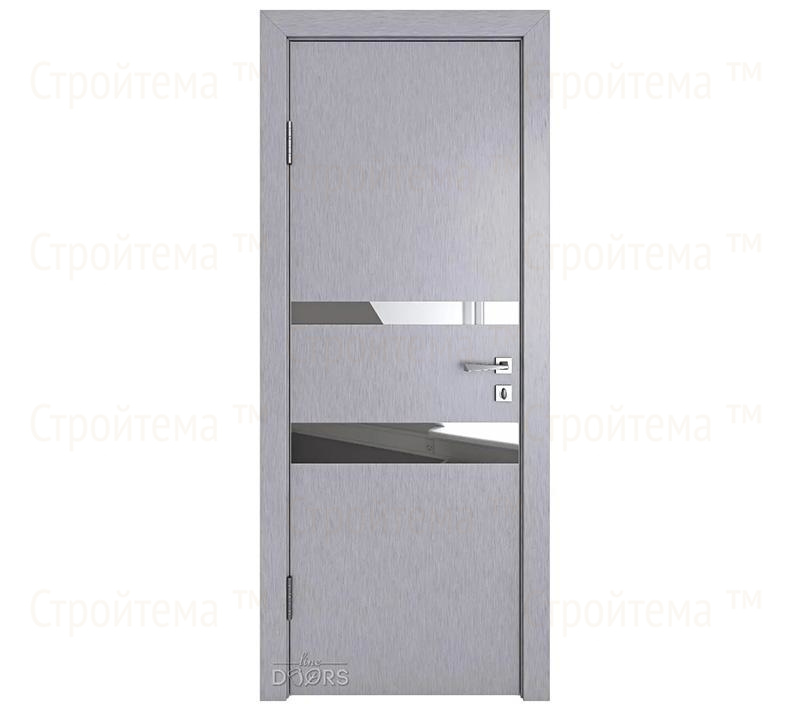 Дверь межкомнатная шумоизоляционная Линия дверей DO-612 (ДО-612) Металлик/Зеркало
