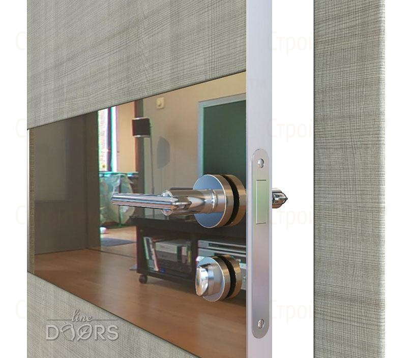 Дверь межкомнатная шумоизоляционная Линия дверей DO-601 (ДО-601) Серый дуб/зеркало Бронза