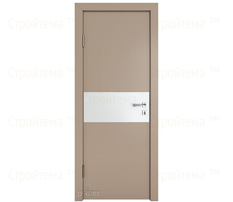 Дверь межкомнатная шумоизоляционная Линия дверей DO-601 (ДО-601) Латте софт/Снег