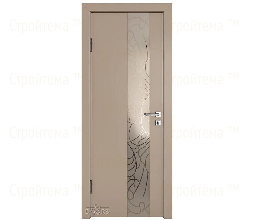 Дверь межкомнатная шумоизоляционная Линия дверей DO-604 (ДО-604) Латте софт/вставка Веста