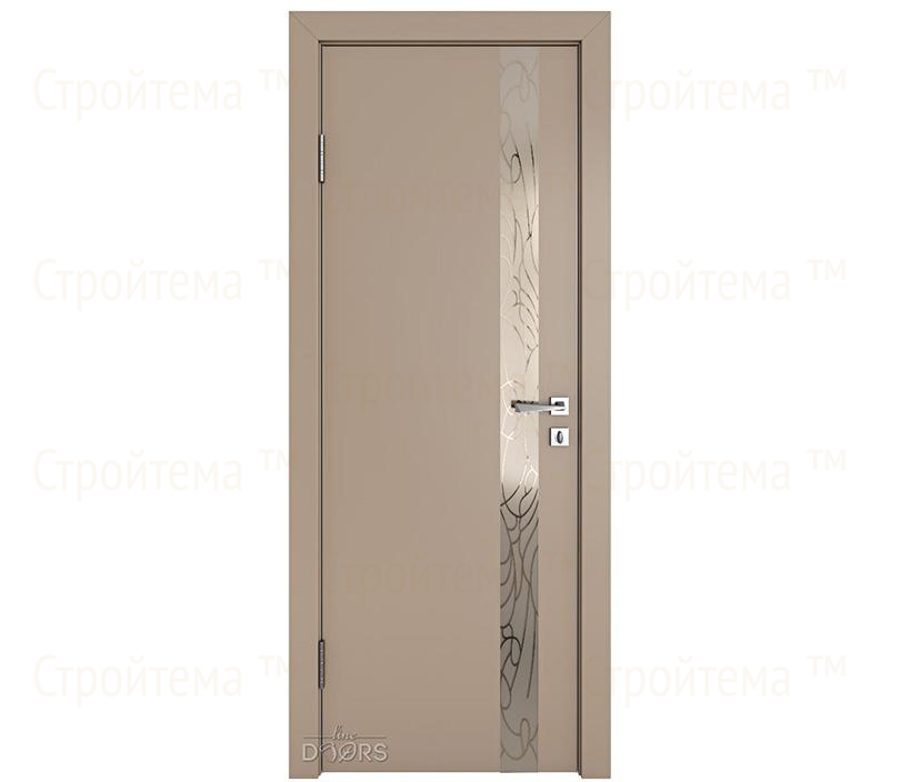 Дверь межкомнатная шумоизоляционная Линия дверей DO-607 (ДО-607) Латте софт/вставка Веста