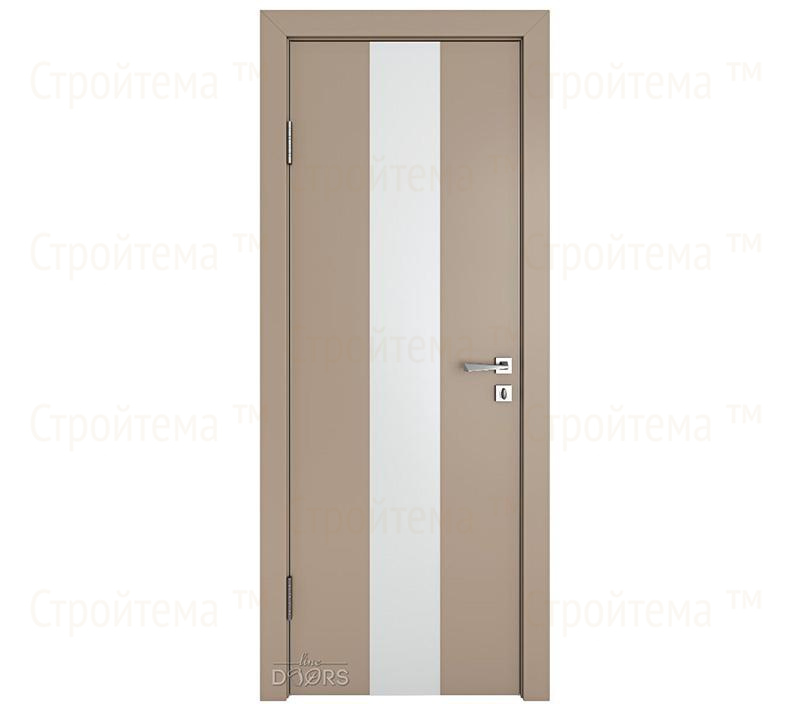 Дверь межкомнатная шумоизоляционная Линия дверей DO-610 (ДО-610) Латте софт/Снег