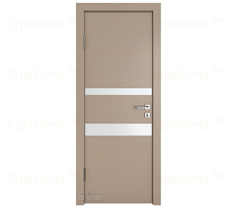 Дверь межкомнатная шумоизоляционная Линия дверей DO-612 (ДО-612) Латте софт/Снег