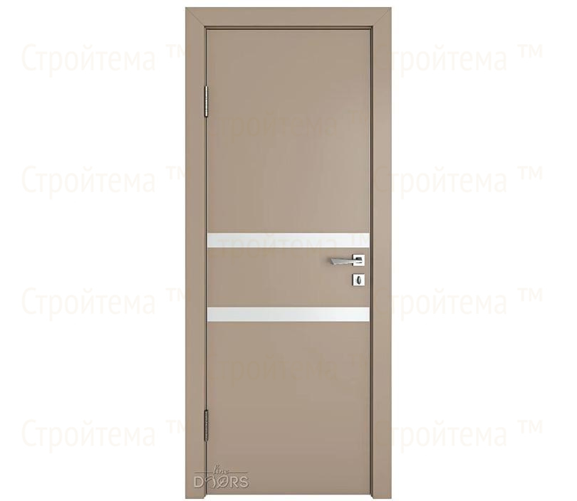 Дверь межкомнатная шумоизоляционная Линия дверей DO-613 (ДО-613) Латте софт/Снег
