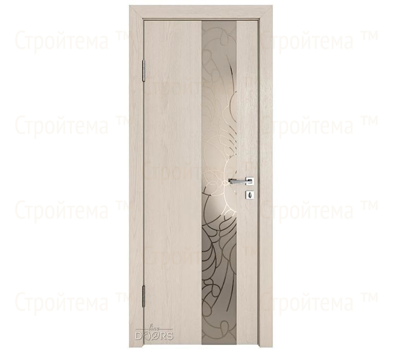 Дверь межкомнатная шумоизоляционная Линия дверей DO-604 (ДО-604) Ясень капучино/вставка Веста
