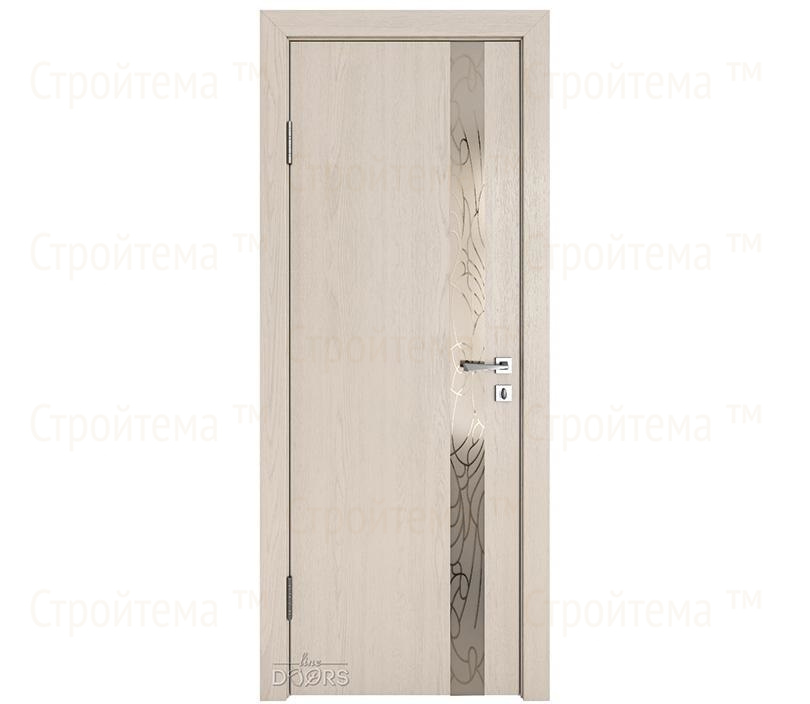 Дверь межкомнатная шумоизоляционная Линия дверей DO-607 (ДО-607) Ясень капучино/вставка Веста