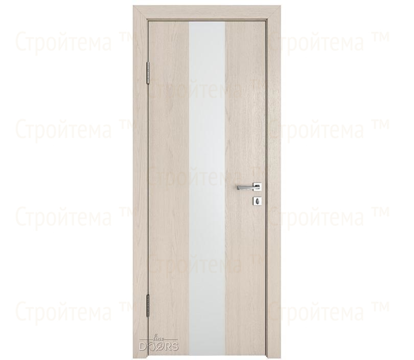Дверь межкомнатная шумоизоляционная Линия дверей DO-610 (ДО-610) Ясень капучино/Снег