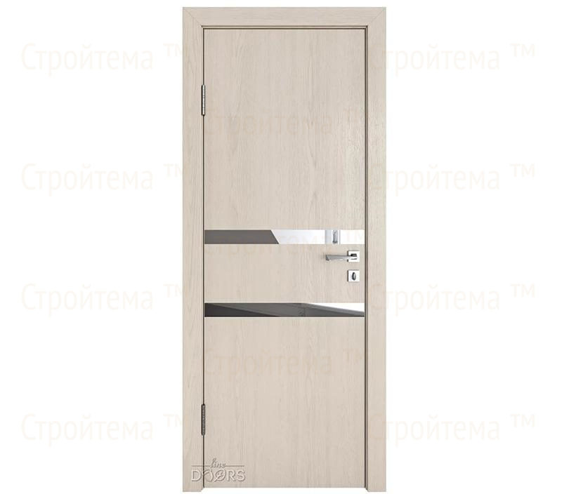 Дверь межкомнатная шумоизоляционная Линия дверей DO-613 (ДО-613) Ясень капучино/Зеркало