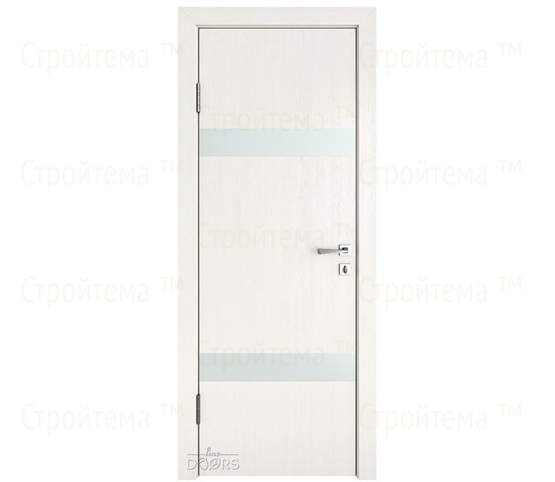 Дверь межкомнатная шумоизоляционная Линия дверей DO-602 (ДО-602) Белый ясень/Снег