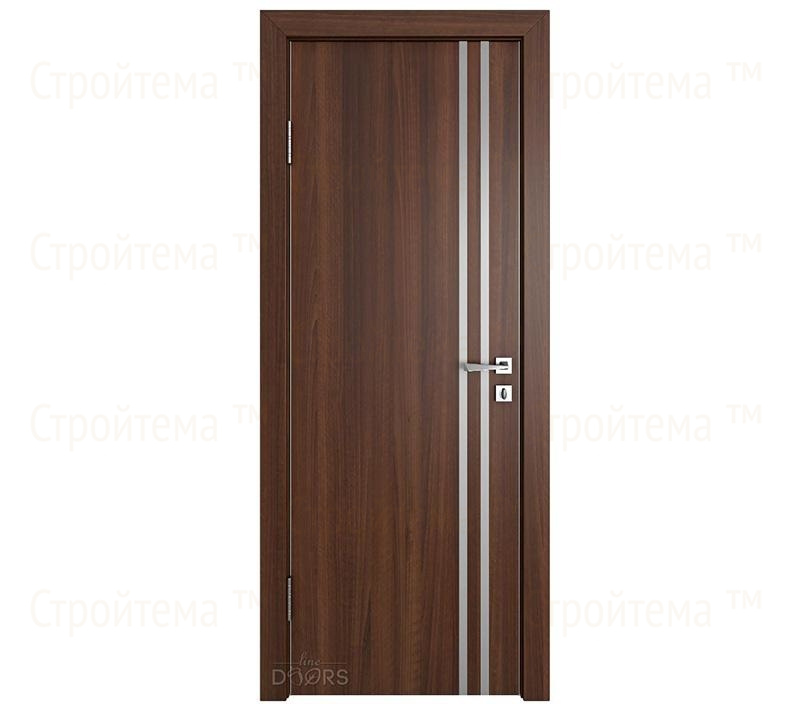 Дверь межкомнатная шумоизоляционная Линия дверей DG-606 (ДГ-606) Орех тисненый