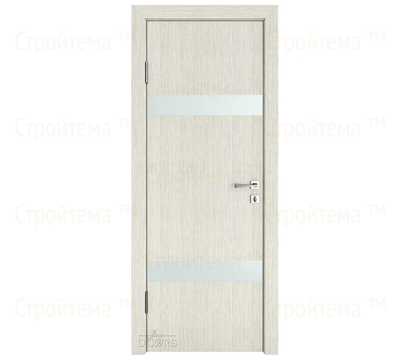 Дверь межкомнатная шумоизоляционная Линия дверей DO-602 (ДО-602) Белая лиственница/Снег