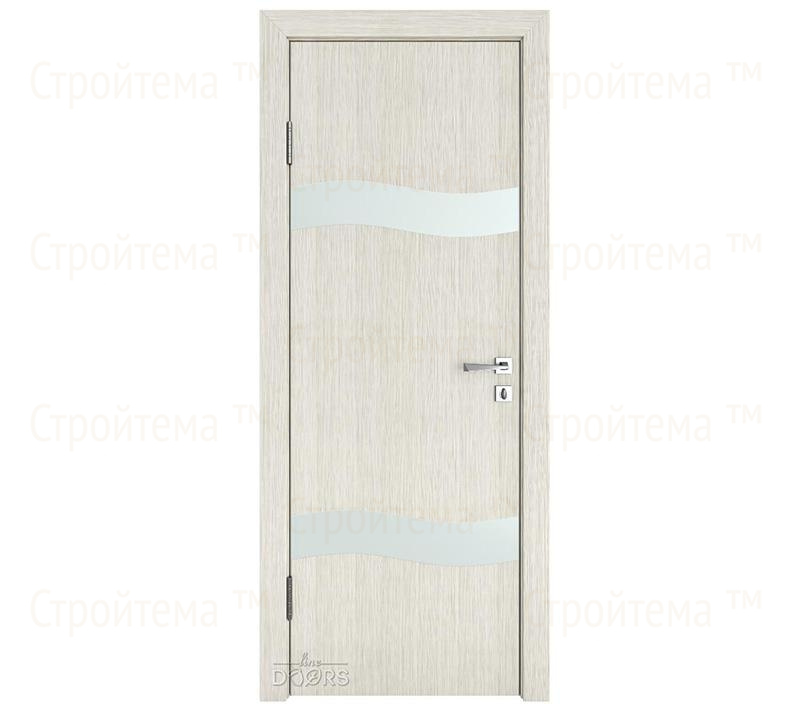 Дверь межкомнатная шумоизоляционная Линия дверей DO-603 (ДО-603) Белая лиственница/Снег