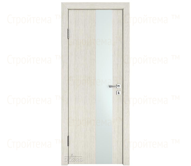 Дверь межкомнатная шумоизоляционная Линия дверей DO-604 (ДО-604) Белая лиственница/Снег