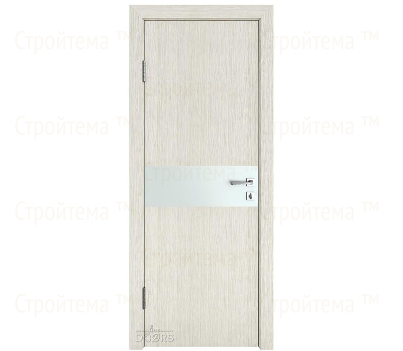 Дверь межкомнатная шумоизоляционная Линия дверей DO-609 (ДО-609) Белая лиственница/Снег