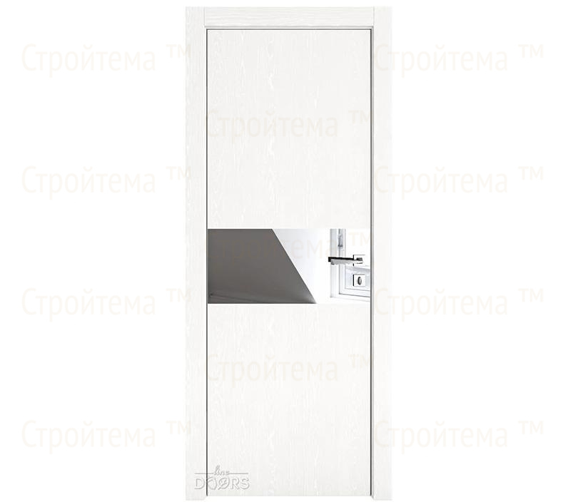 Дверь межкомнатная шумоизоляционная Линия дверей DO-601 (ДО-601) Жемчуг/Зеркало