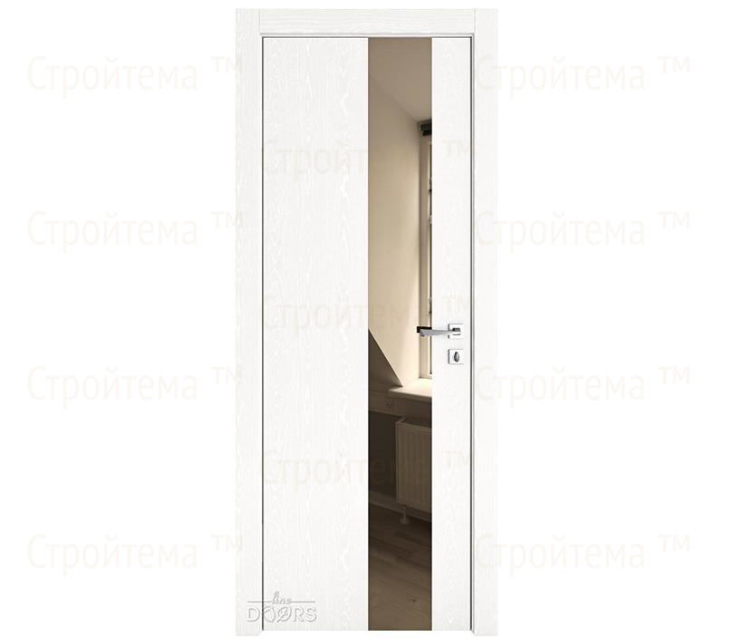 Дверь межкомнатная шумоизоляционная Линия дверей DO-604 (ДО-604) Жемчуг/зеркало Бронза