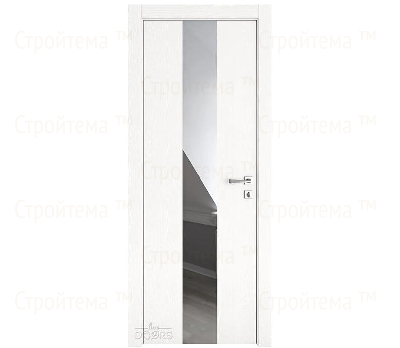 Дверь межкомнатная шумоизоляционная Линия дверей DO-610 (ДО-610) Жемчуг/Зеркало