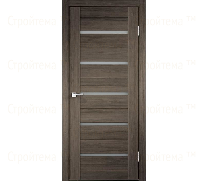 Дверь межкомнатная остекленная Velldoris Duplex Дуб серый/Мателюкс
