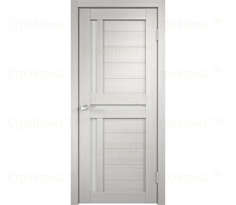 Дверь межкомнатная остекленная Velldoris Duplex 3 Дуб белый/Лакобель белое