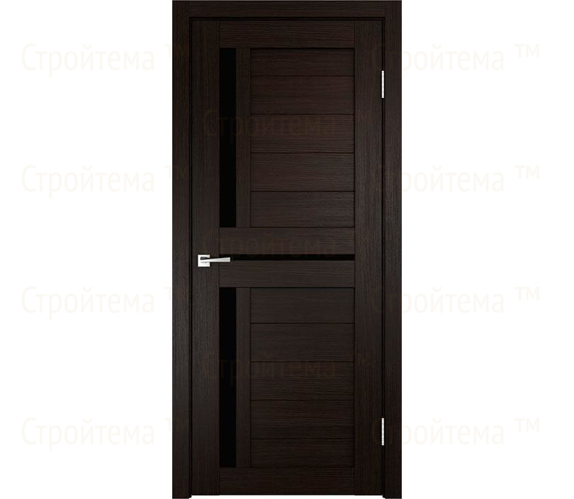 Дверь межкомнатная остекленная Velldoris Duplex 3 Венге/Лакобель черное
