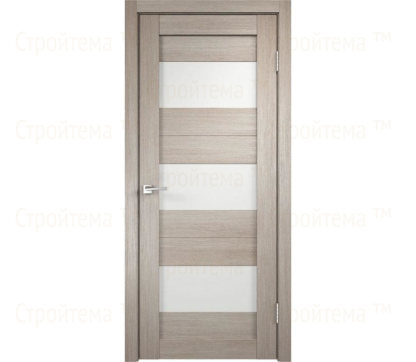 Дверь межкомнатная остекленная Velldoris Duplex 5 Капучино/Лакобель белое