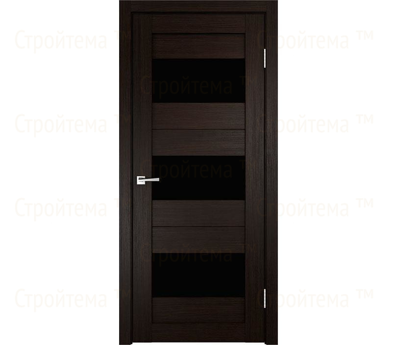 Дверь межкомнатная остекленная Velldoris Duplex 5 Венге/Лакобель черное