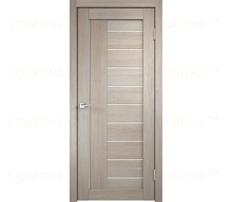 Дверь межкомнатная остекленная Velldoris LINEA 3 Капучино/Лакобель белое