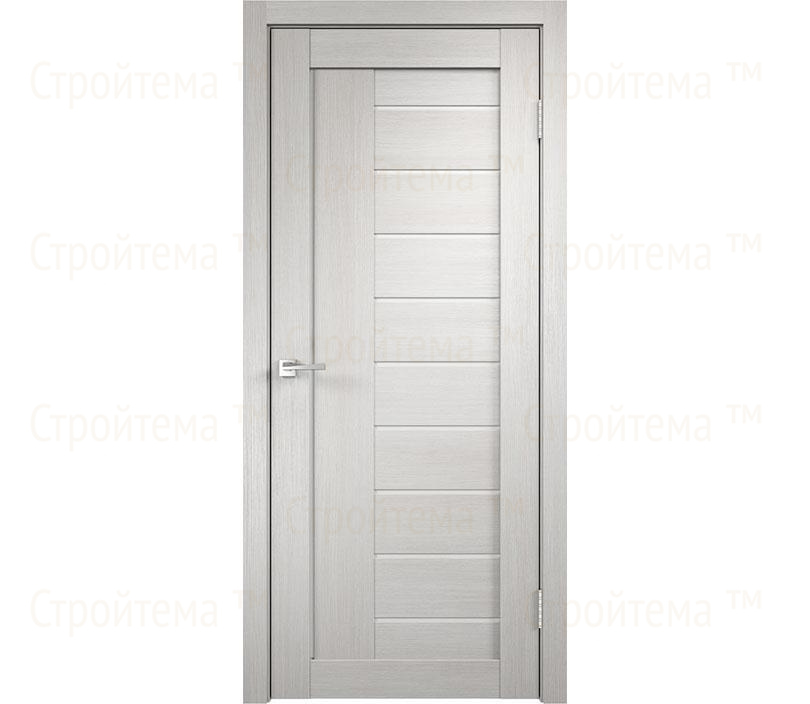 Дверь межкомнатная остекленная Velldoris LINEA 3 Дуб белый/Лакобель белое